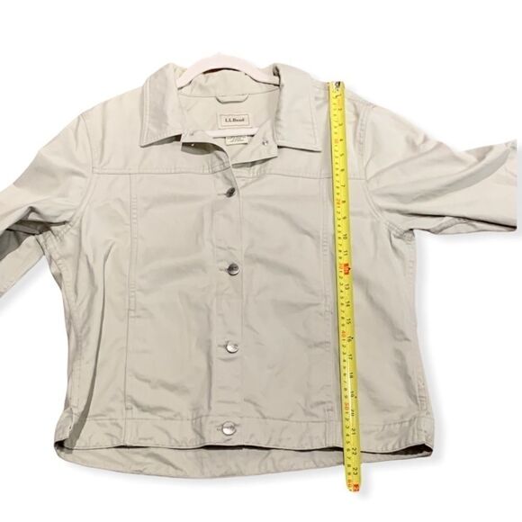 LL Bean Khaki Cotton Jacket - Picture 5 of 7